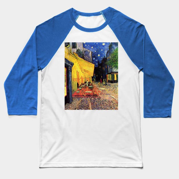 Night Cafe by Vincent van Gogh Baseball T-Shirt by MasterpieceCafe